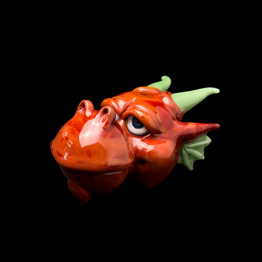 Pendiente Dragon Rojo