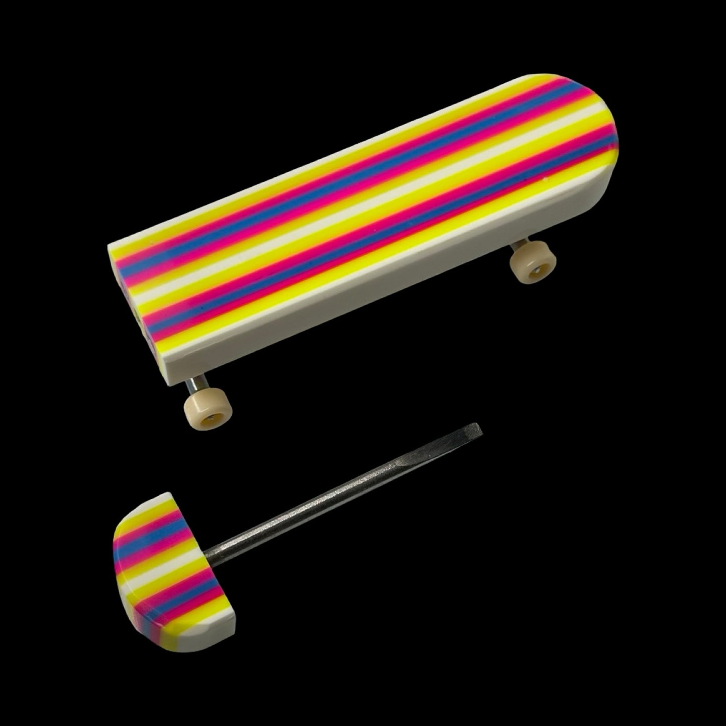 Dabtool skateboard yellow UV reactive 4/25